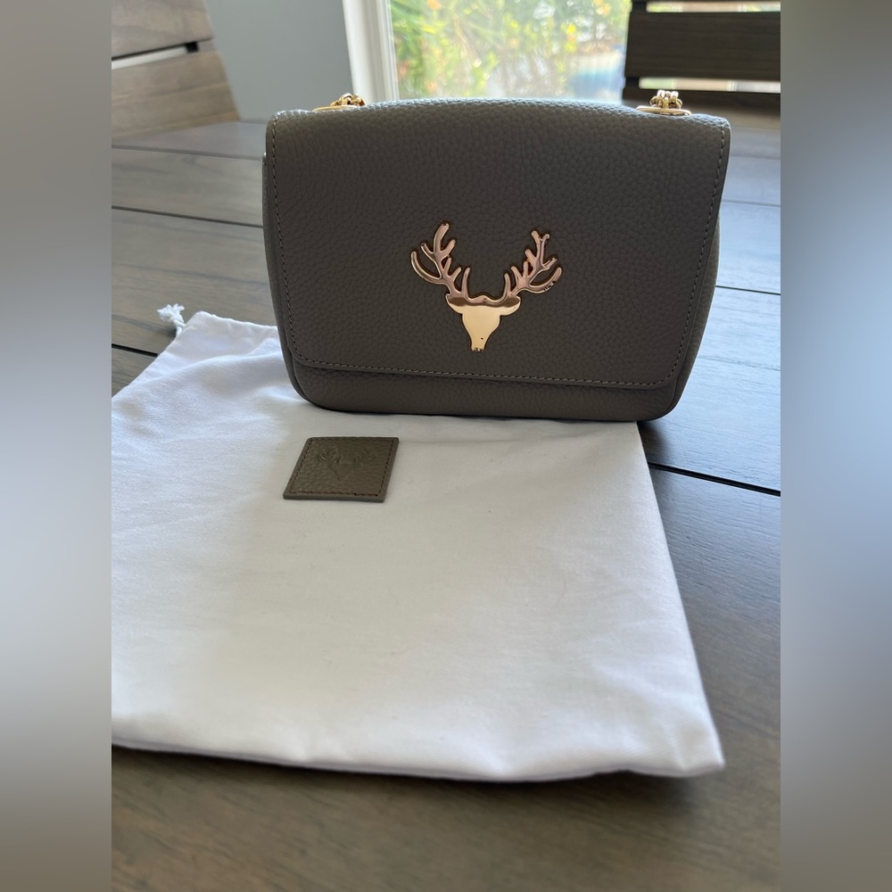 Leather JW Micro Taxidermy crossbody bag